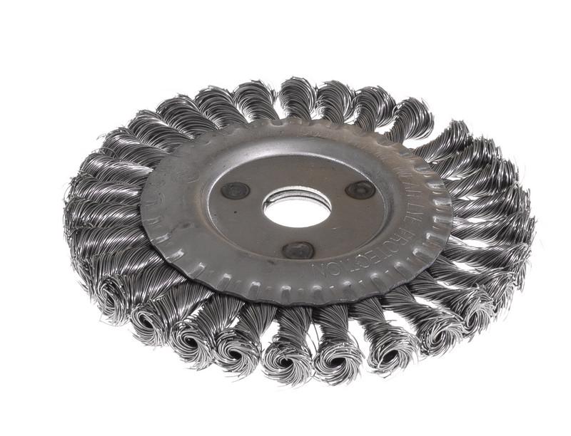 Щітка дискова Mastertool з плетеного дроту 150х22,2 мм (19-9015)