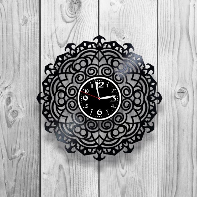 Часы настенные Лофт-винтаж 0146 из виниловой пластинки