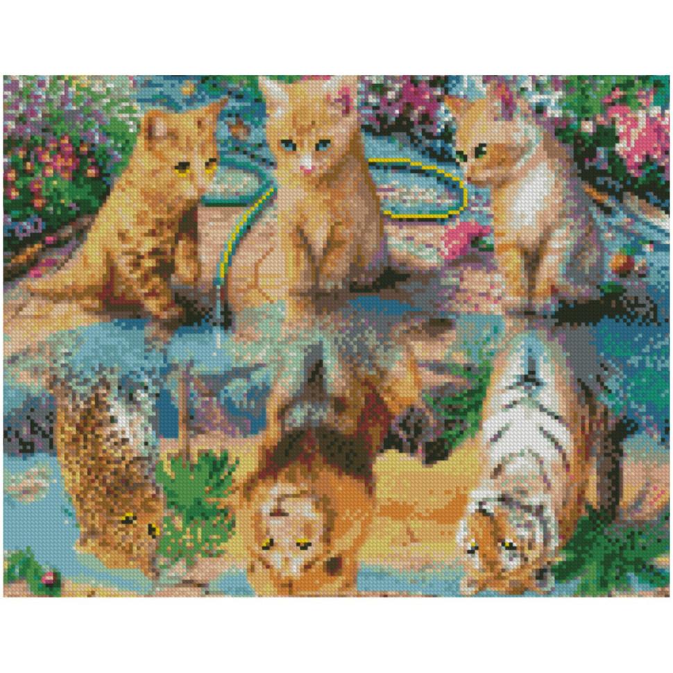 Алмазная мозаика Strateg Отражение души 40х50 см (FA0027)