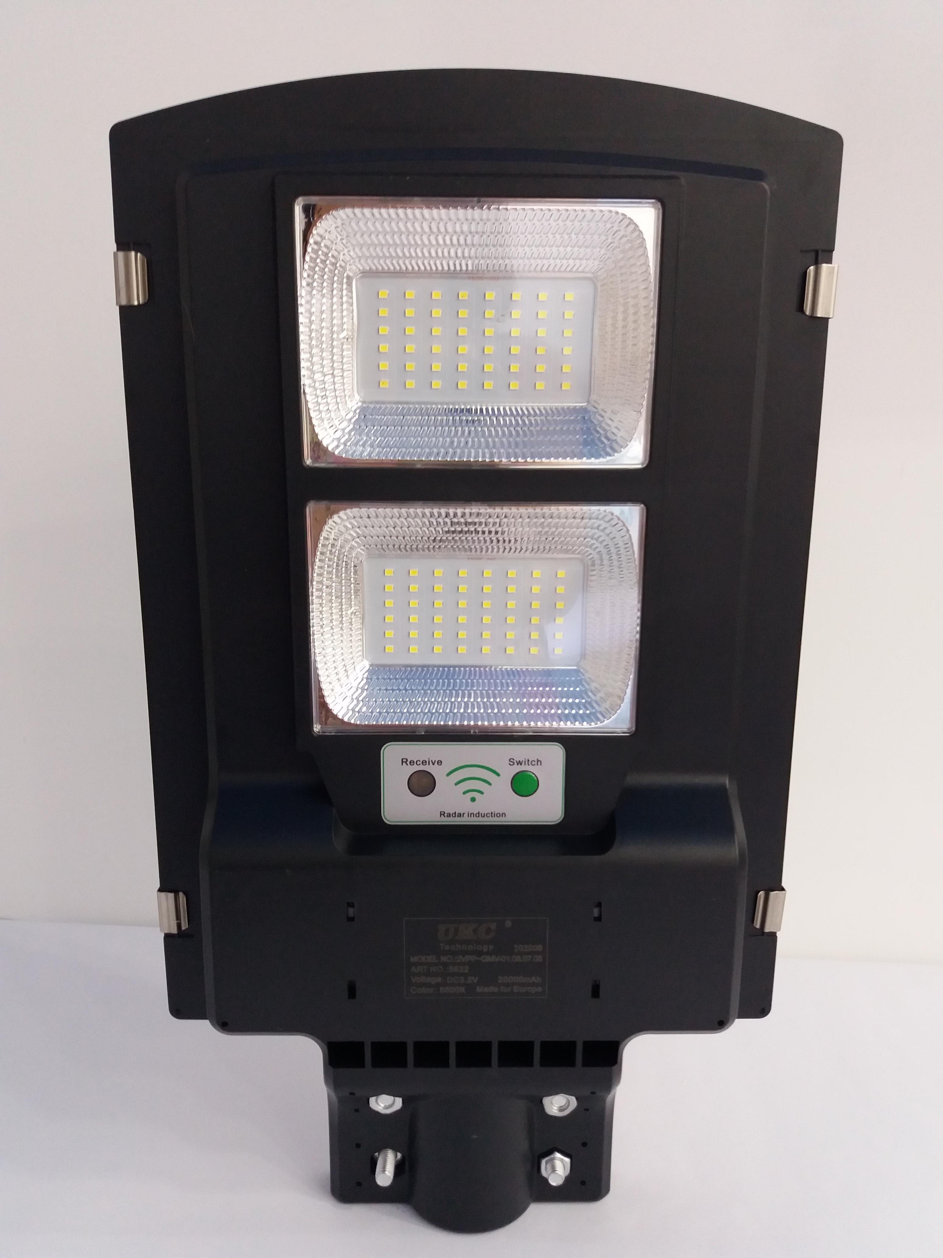 Світильник вуличний UKC Solar Street Light 2VPP 90 W на сонячній батареї з датчиком руху (10055)