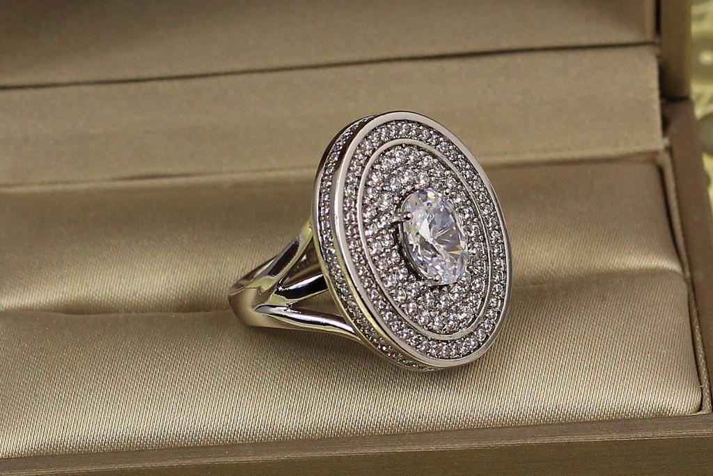 Кольцо Xuping Jewelry Титул с белыми камнями р. 17 Серебристый (2330778182) Кольцо Xuping Jewelry Титул с белыми камнями р. 17 Серебристый (2330778182)