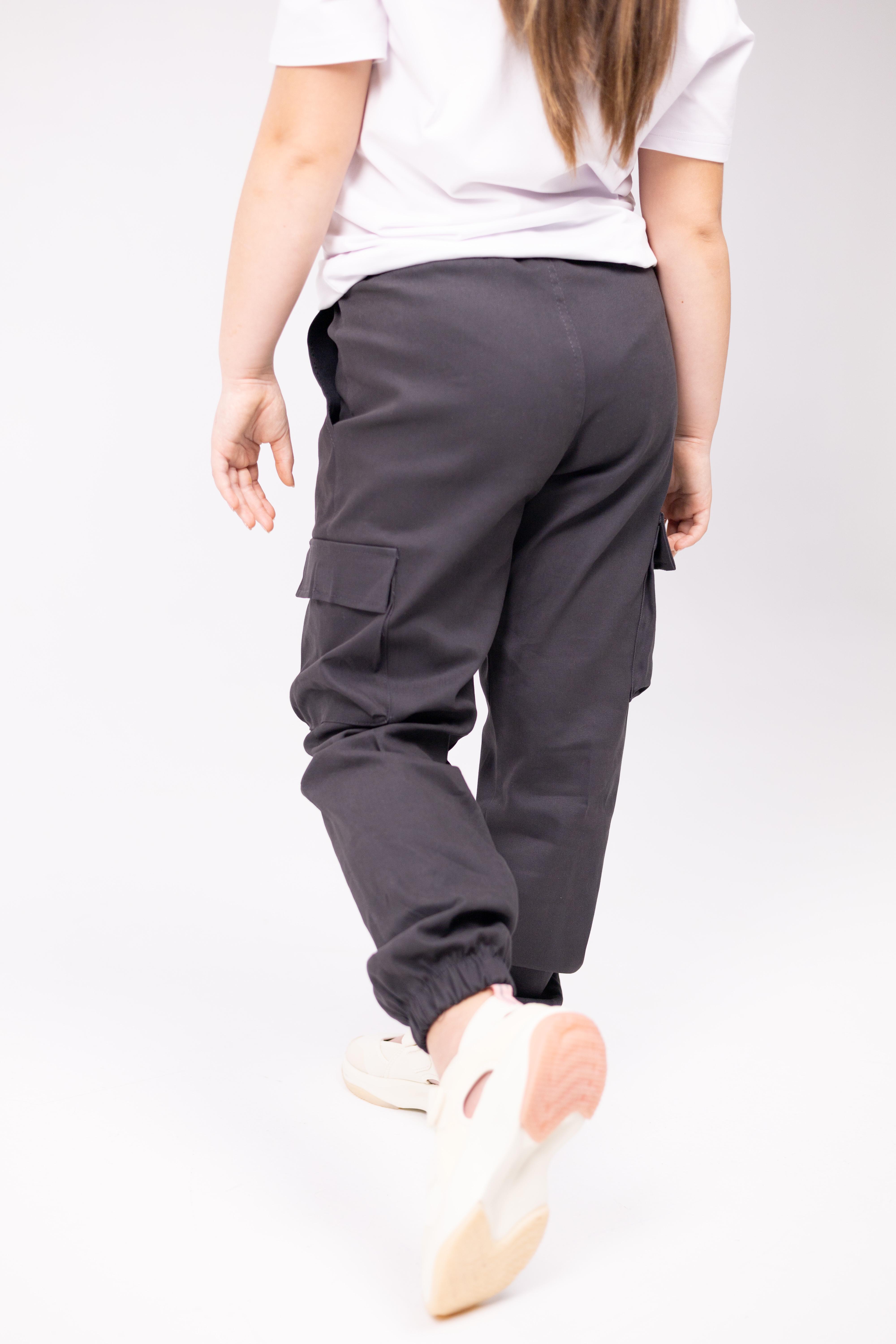 Джогеры детские на девочку демисезонные р. 122 Графитовый (джграфит-122д2) - фото 4 Джогеры детские на девочку демисезонные р. 122 Графитовый (джграфит-122д2) - фото 4