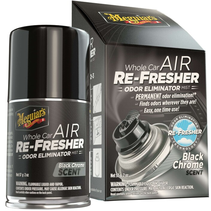 Освежитель воздуха Meguiar's Air Re-Fresher Chrome Scent 57 г Черный