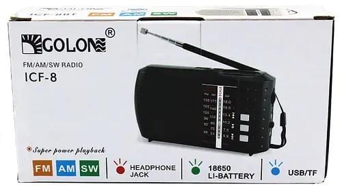 Радиоприемник-FM Golon ICF 8 с USB и bluetooth всеволновой/аккумуляторный - фото 3