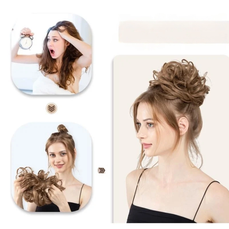 Шиньон мелированный блонд волосы на шпильке (28926889) - фото 2