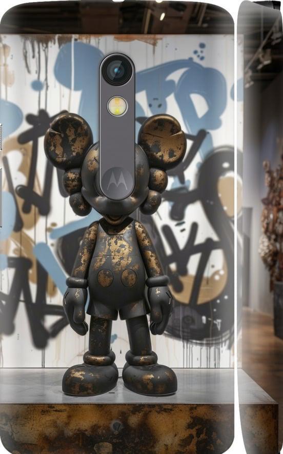 Чехол на Motorola Moto X Play Bronze kaws v2 (6098m-459-42517)