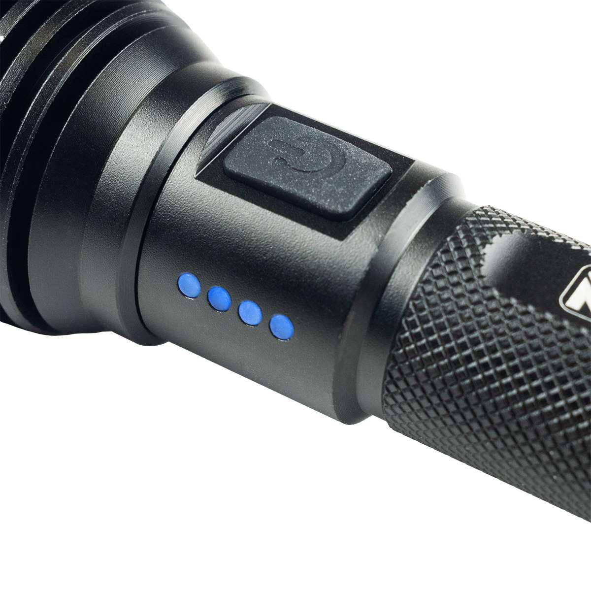 Фонарь аккумуляторный Richmann C5920 10W LED 1000 LM 200 метров алюминиевый - фото 5