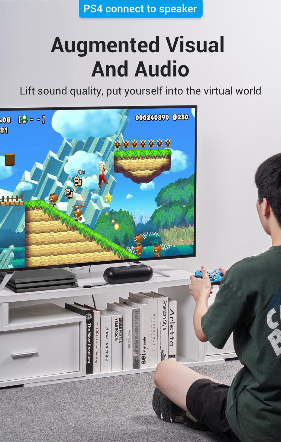 Зовнішня звукова карта Vention USB Два порти 3,5 мм шумозаглушення Plug&Play Сумісна з Windows Mac Linux 1 м Чорний (CDYBF) - фото 6 Зовнішня звукова карта Vention USB Два порти 3,5 мм шумозаглушення Plug&Play Сумісна з Windows Mac Linux 1 м Чорний (CDYBF) - фото 6