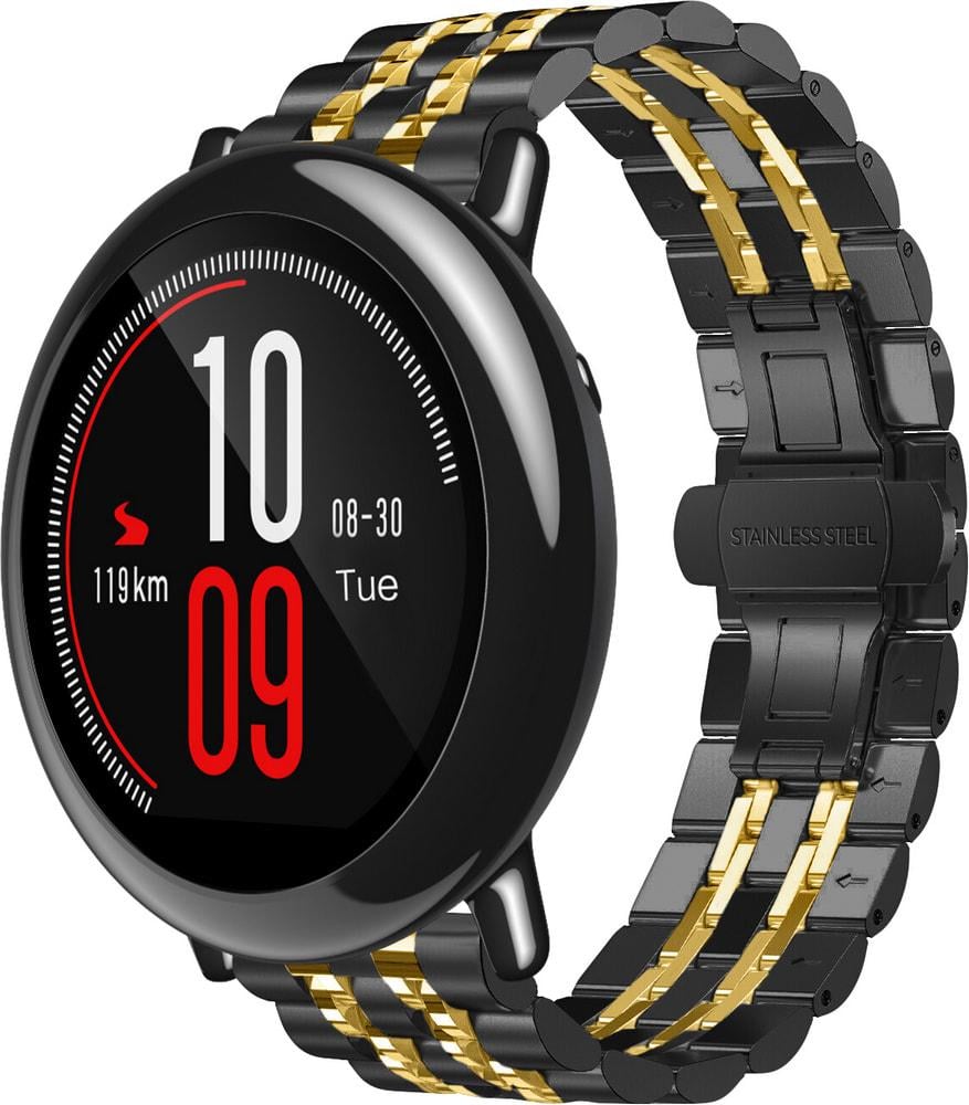 Браслет металлический Spinye Line для Amazfit Pace Black Gold (28984-02)