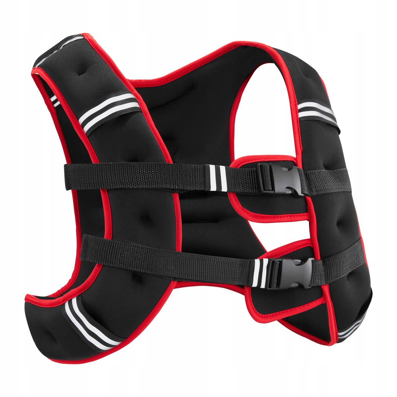 Жилет-обважнювач для тренувань 4fizjo 5 кг Black/Red (P-5905973402156) - фото 3 Жилет-обважнювач для тренувань 4fizjo 5 кг Black/Red (P-5905973402156) - фото 3