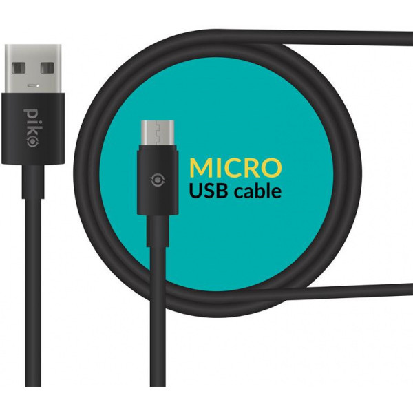 Кабель Piko CB-UM11 USB-microUSB 1.2 м Black (1283126494918) - фото 1