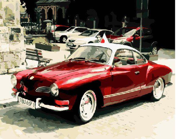 Картина по номерам Brushme Ретро авто (GX8909) Картина по номерам Brushme Ретро авто (GX8909)