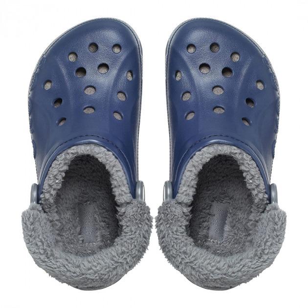 Сабо Crocs Baya Lined Fuzz-Strap Clog M5 р. 37/24 см Navy Grey (206633) - фото 4