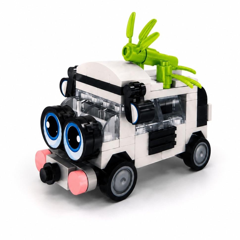 Конструктор детский Panda Bus BB121E-C серии Animal Bus 101 дет.