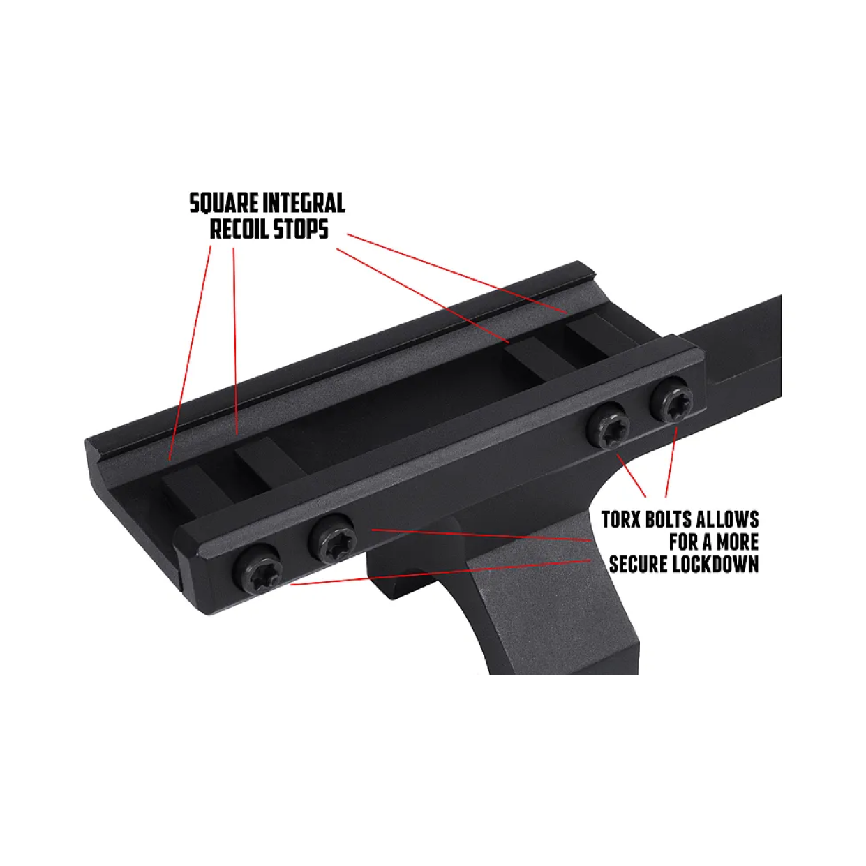 Кріплення Monstrum Slim Profile Series Offset Cantilever Picatinny Scope Mount 34 мм (ZR341-B) - фото 3