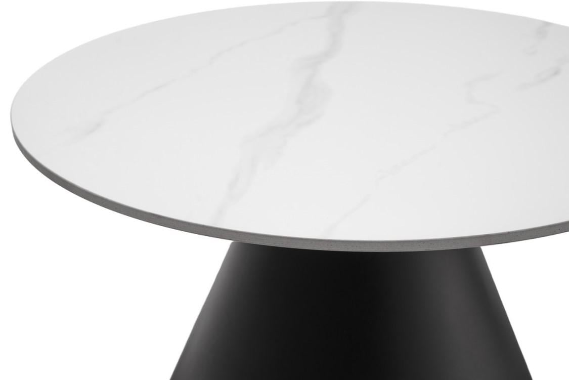 Комплект журнальных столов Vetro Рокко 700х460 мм/500х400 мм 2 шт. Белый мрамор/Черный (СТ-40) - фото 2 Комплект журнальных столов Vetro Рокко 700х460 мм/500х400 мм 2 шт. Белый мрамор/Черный (СТ-40) - фото 2
