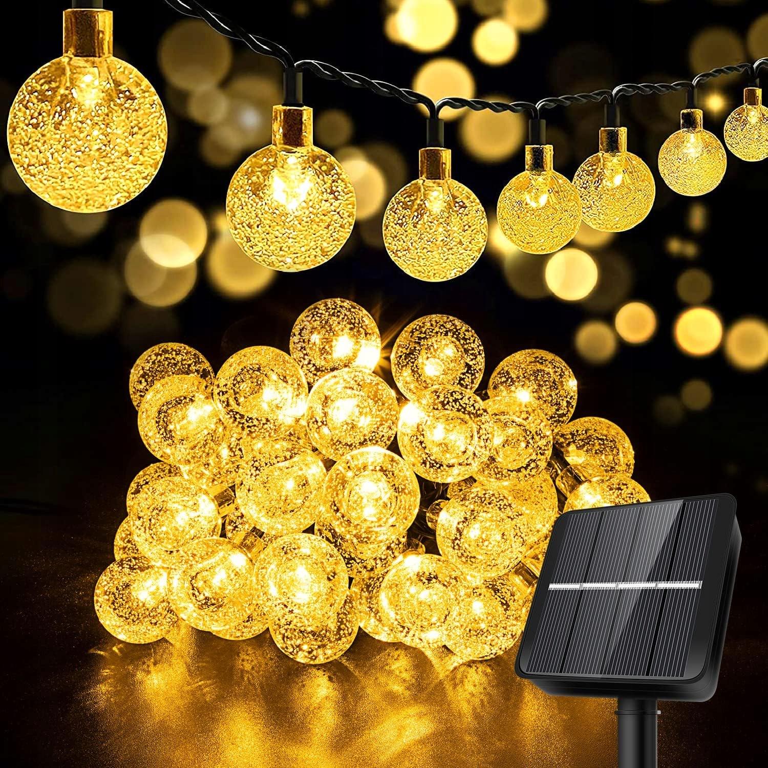 Гирлянда уличная SuperLED Soli 50 LED-шариков IP65 с датчиком сумерек 9,5 м Теплый белый свет (10494)