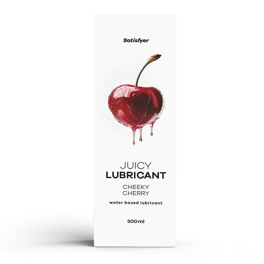 Лубрикант на водній основі Satisfyer Juicy Lubricant Cheeky Cherry water based 300 мл (2767409473)