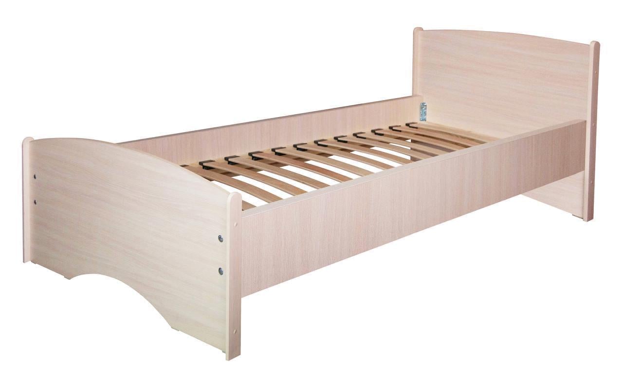 Ліжко ортопедичне МАКСІ-МЕблі Нега плюс 1900х900 Дуб молочний (10477)