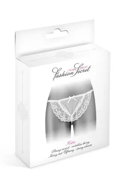 ᐉ Трусики стринги с жемчужной ниткой Fashion Secret KATIA White ...