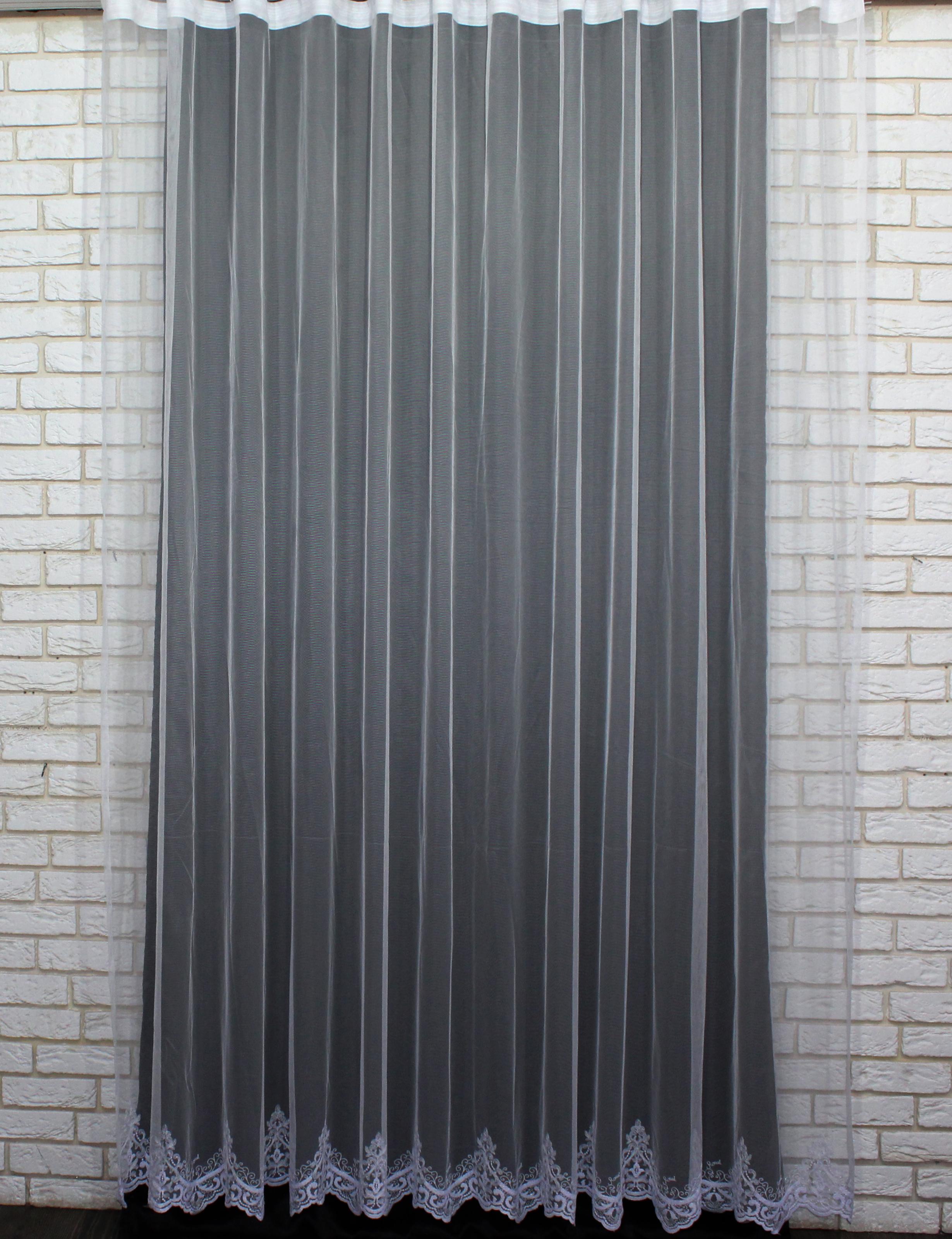 Тюль VR-Textil 903т Rowi фатин грек-сетка с вышивкой 300х250 см Белый (40-667) Тюль VR-Textil 903т Rowi фатин грек-сетка с вышивкой 300х250 см Белый (40-667)