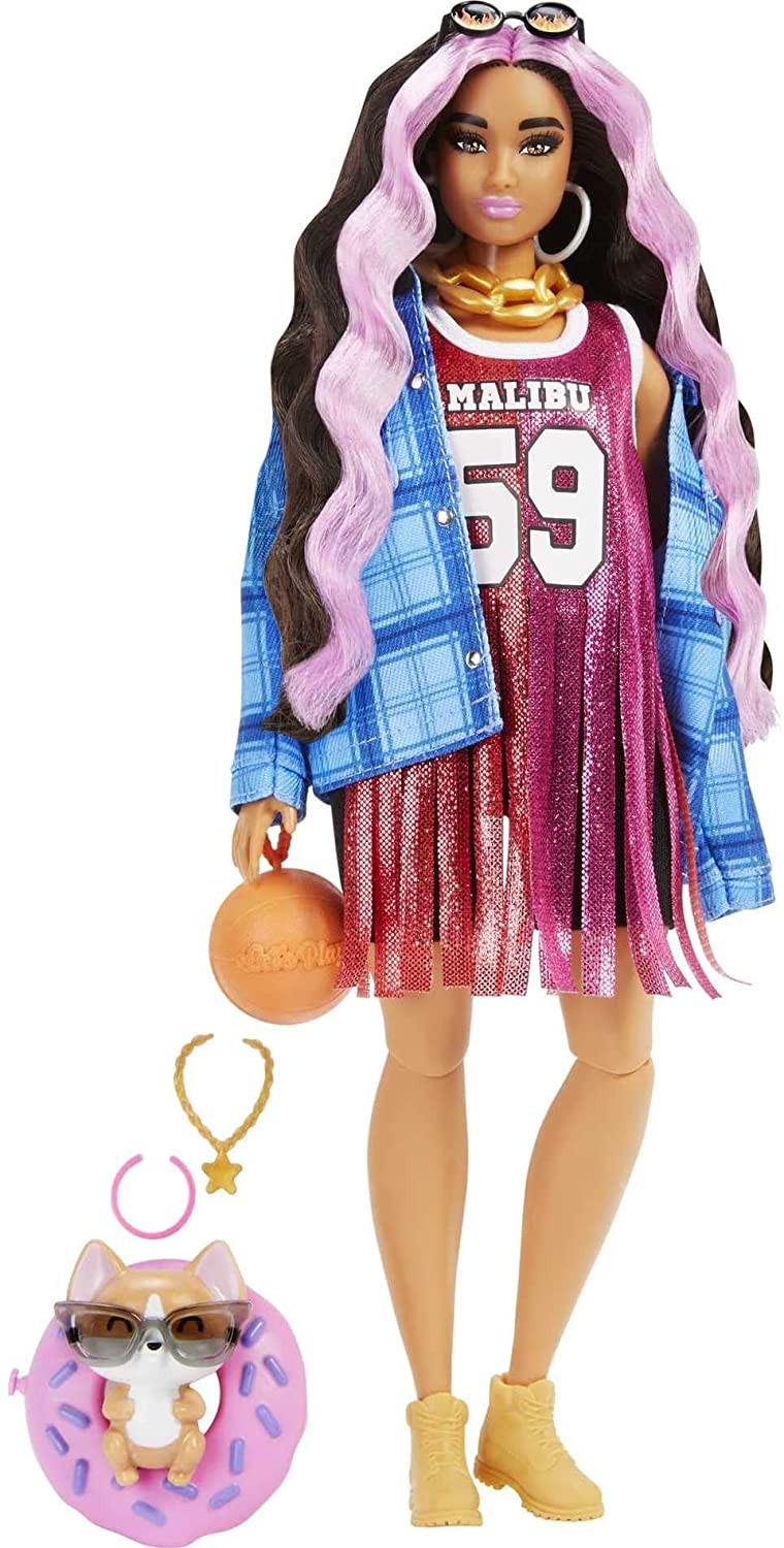 Лялька Barbie Extra Doll №13 in Basketball Jersey Dress (BR0242)