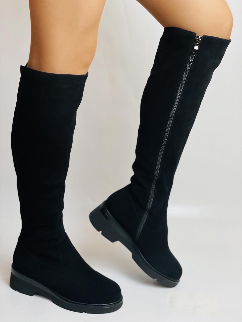 Ботфорты женские зимние Blue Tempt р. 40 25,5 см Черный (2714)