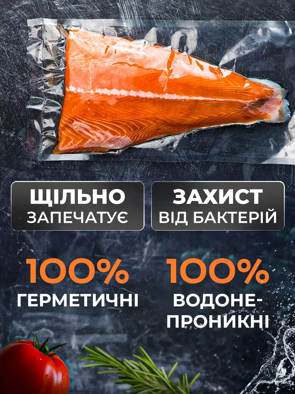 Пакеты вакуумные универсальные Vacuum bag для вакууматора в рулоне для хранения продуктов 25х500 см (0b32cc91) - фото 4