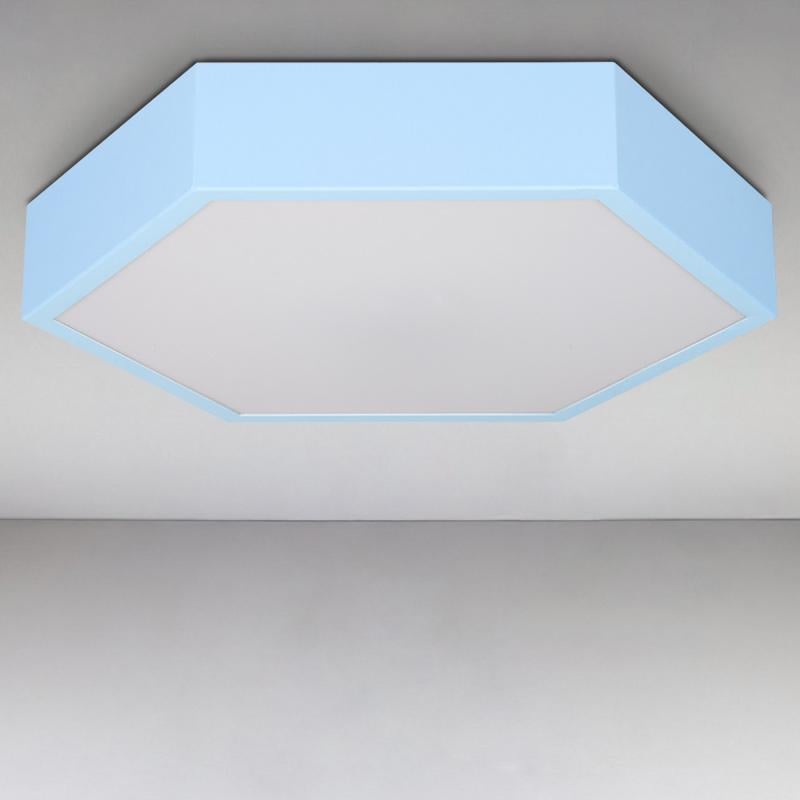 Люстра потолочная LED Light House LS-15344 BLUE 2x15W=30W с пультом Голубой / Белый