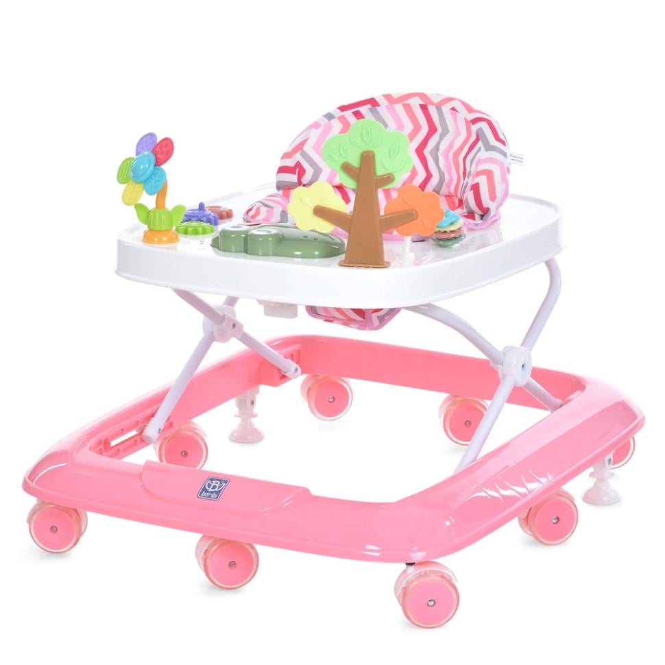 Ходунки Bambi до 15 кг материал комбинированный 68x56x56 см съемная панель Розовый (KH-156-H-21)