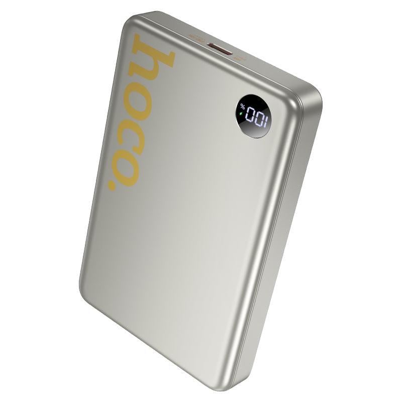 Повербанк Hoco Q34 Clever PD20W magnetic fast charging with digital display 10000 mAh metal Серый (2968813276)