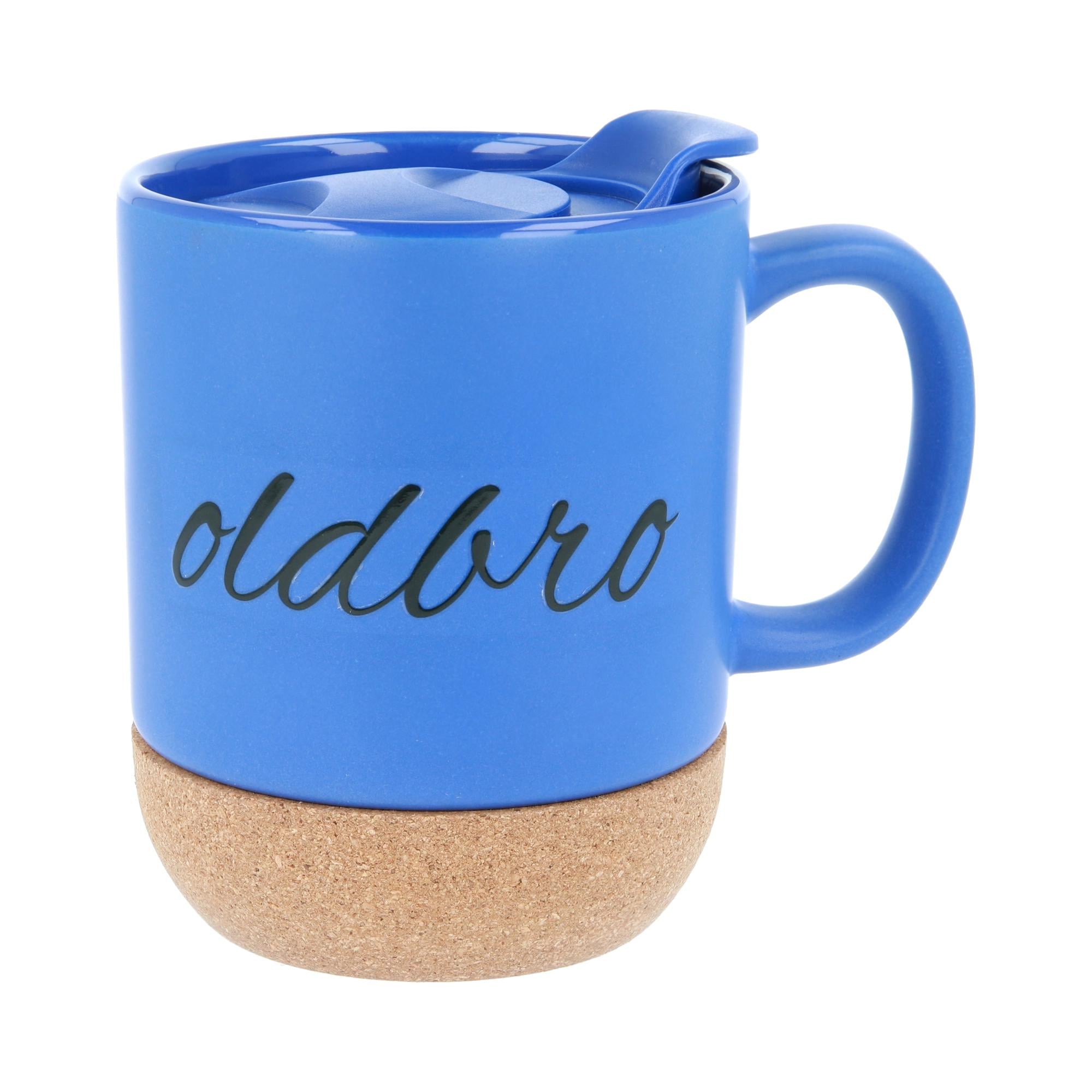 Кружка OldBro 414 мл с пробковым дном и крышкой Blue (10697303)