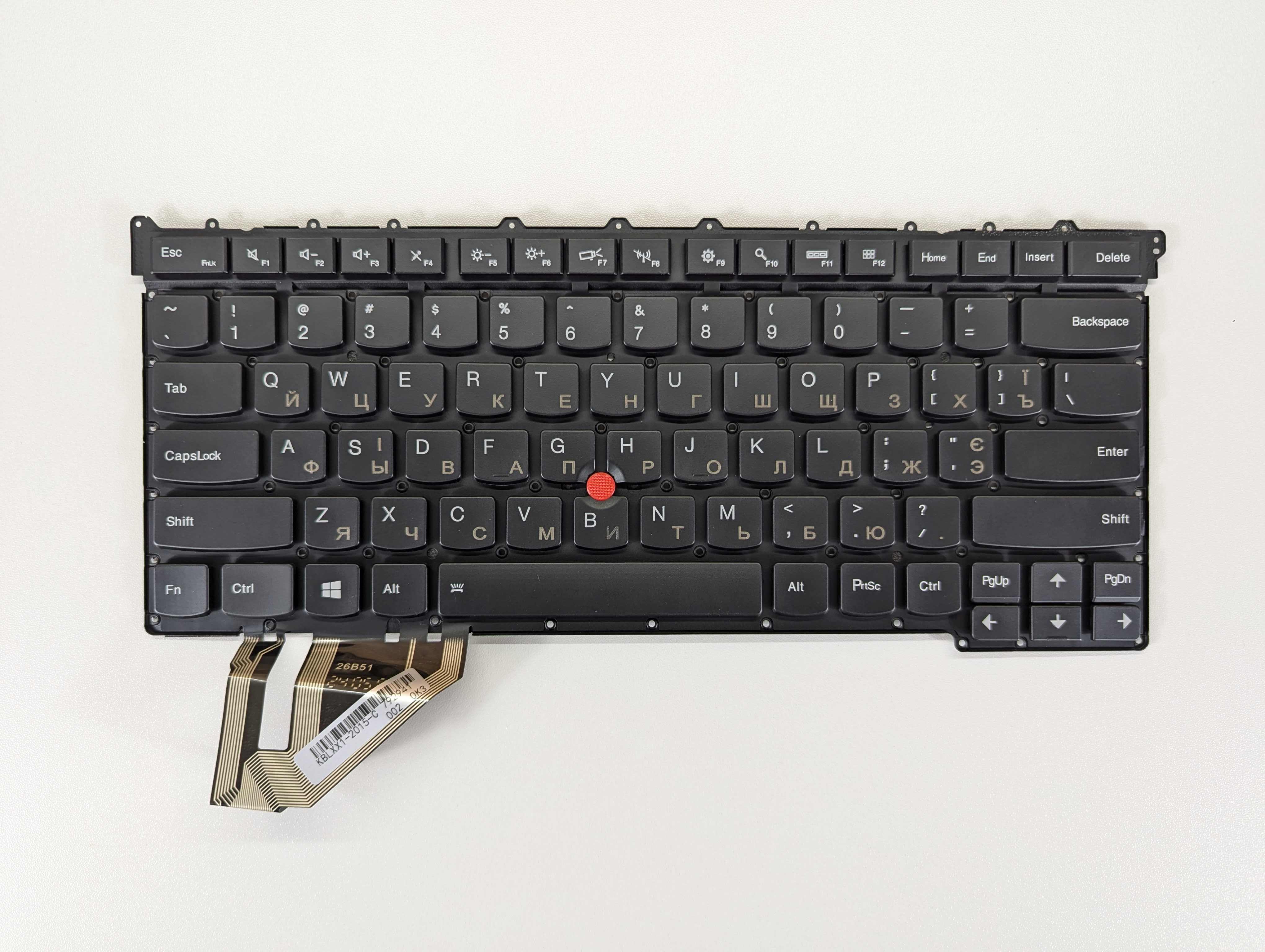 Клавіатура Lenovo X1 Carbon gen 3 без трекпоїнту та без підсвічування (K720)