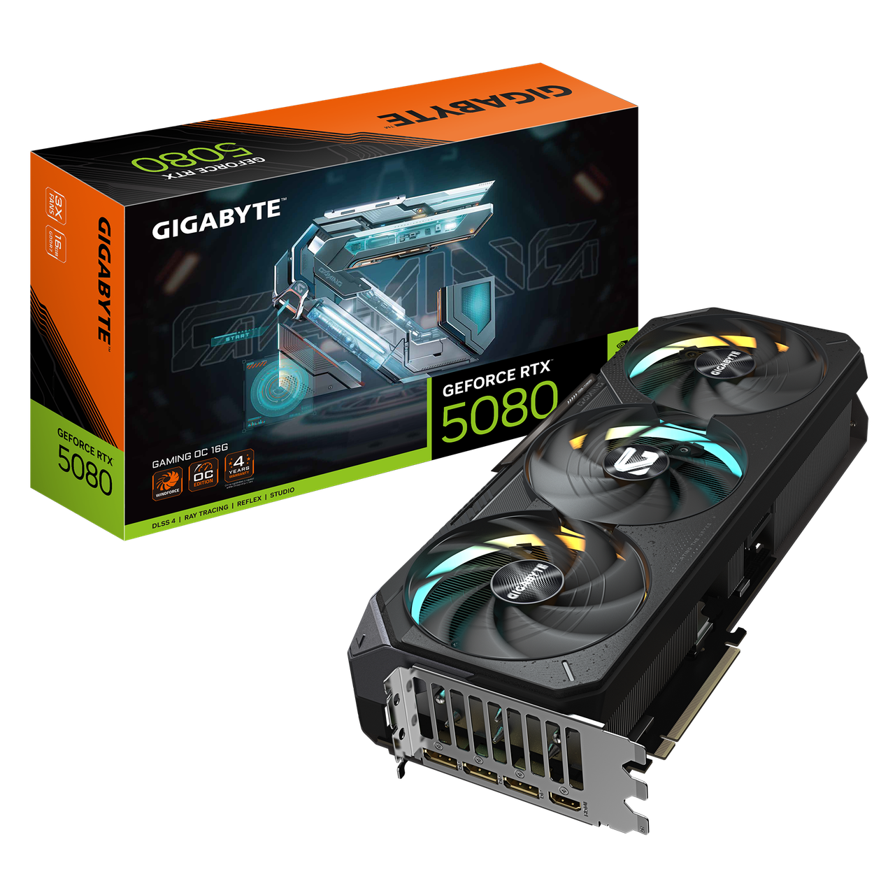 Відеокарта RTX 5080 16GB GDDR7 Gaming Gigabyte (GV-N5080GAMING-16GD)