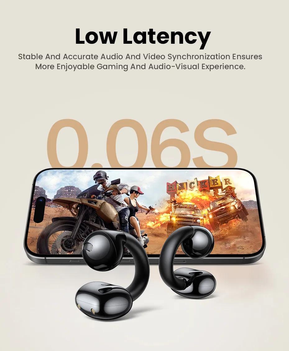 Навушники бездротові UGREEN HiTune S3 Bluetooth 5.4 IPX5 відкритого типу до 30 годин и Чорний (45785) - фото 5 Навушники бездротові UGREEN HiTune S3 Bluetooth 5.4 IPX5 відкритого типу до 30 годин и Чорний (45785) - фото 5