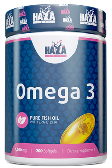 Жирные кислоты Омега 3 Haya Labs Omega 3 1000 мг 200 софтгель