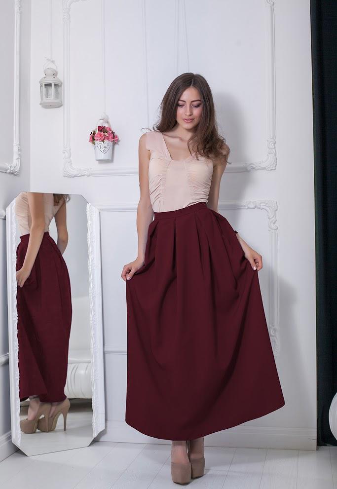 Юбка женская Podium Kerry 17976-BORDO S Бордовый Юбка женская Podium Kerry 17976-BORDO S Бордовый