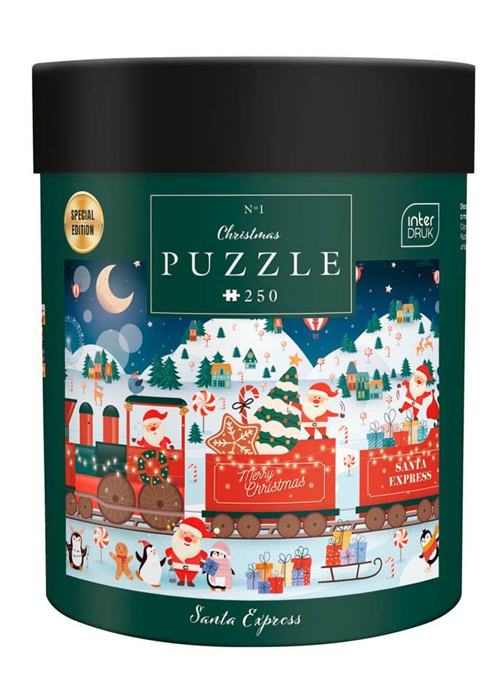 Пазли тришарові InterDRUK Christmas Santa Express 250 шт. (376244)