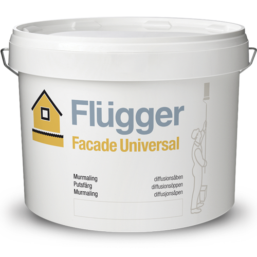 Краска фасадная Flugger Facade Universal 9,1 л Глубоко-матовый (180-2710-3117)