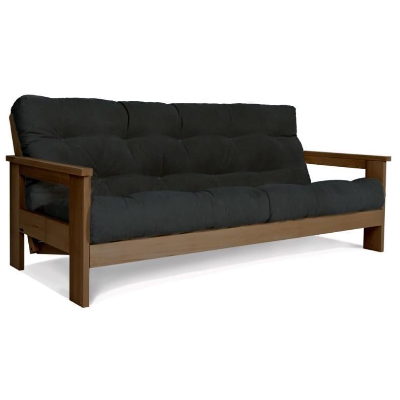 Диван-футон раскладной Woodman Mexico из массива дерева Ореховый/Графитовый