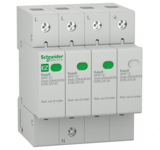 Пристрій захисту від імпульсної напруги ОПН Schneider Electric 3P+N 20кА 10кА 1,3кВ Пристрій захисту від імпульсної напруги ОПН Schneider Electric 3P+N 20кА 10кА 1,3кВ