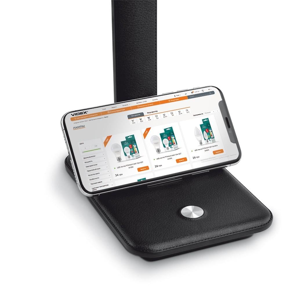 Настольная лампа Titanum LED 10W 3000-6500K Черная (TLTF-009B) - фото 4