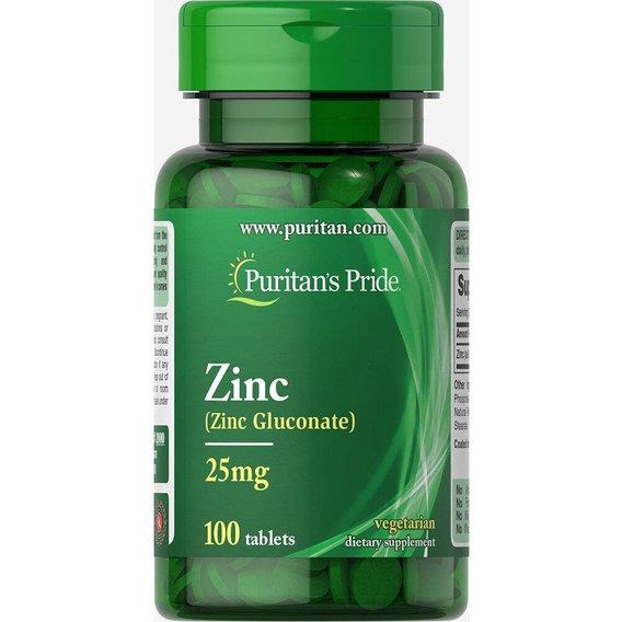 Микроэлемент Цинк Puritan's Pride 25 mg 100 Tabs Микроэлемент Цинк Puritan's Pride 25 mg 100 Tabs