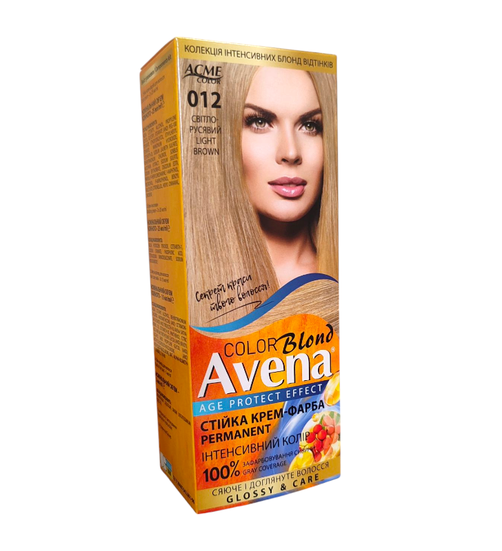 Стойкая крем-краска для волос Acme Color AVENA 012 Светло-русый