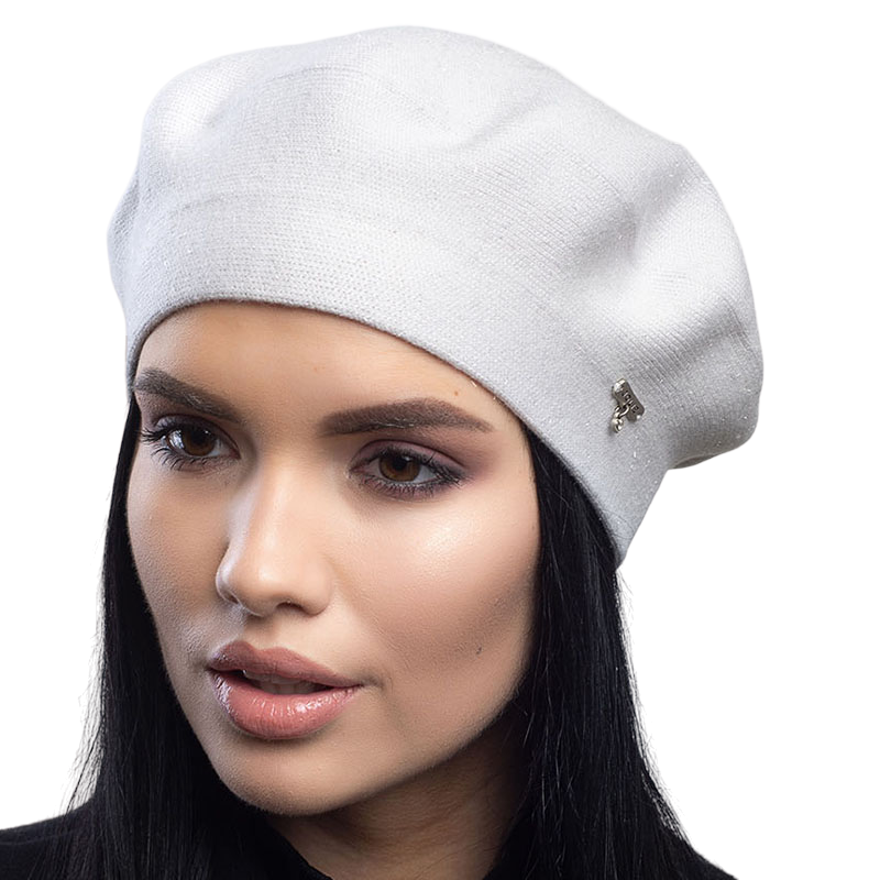 Берет женский Leks Сказка двойной с люрексом Иний (129414)