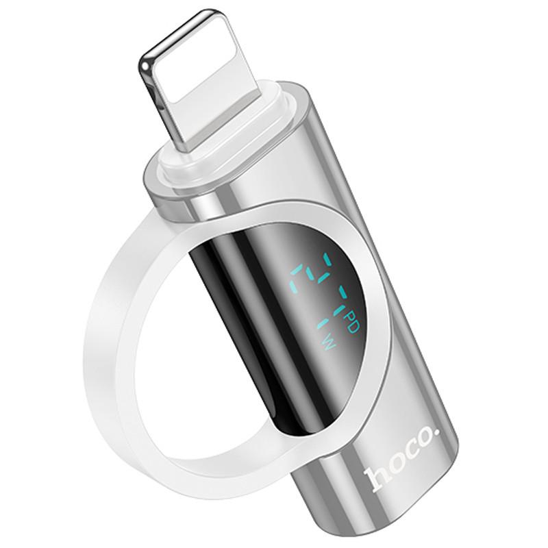 Переходник Hoco UA32B Lightning male to Type-C female display adapter Silver (00000074154_1)