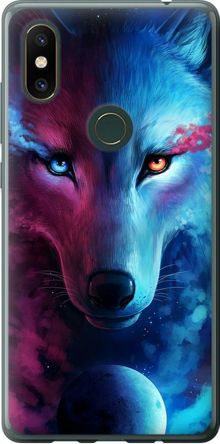 Чехол на Xiaomi Mi Mix 2s Арт-волк (3999u-1438-42517)