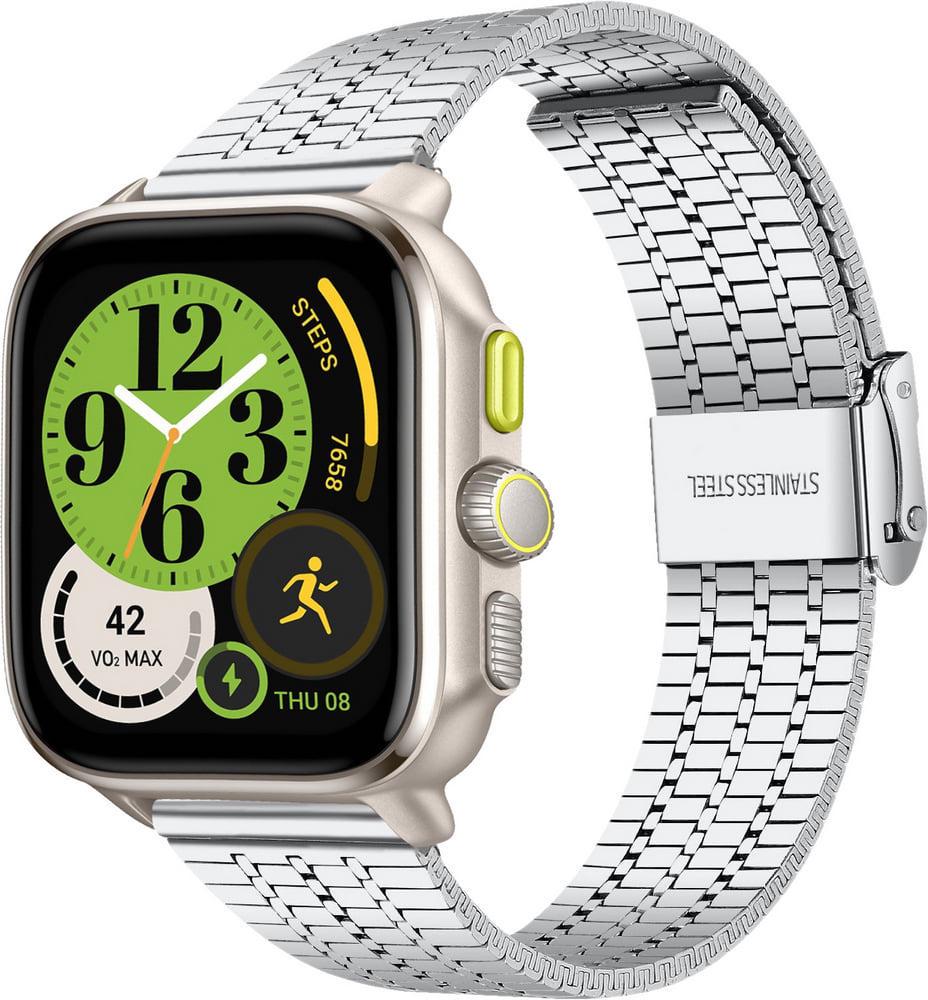 Браслет металевий Counic для Amazfit Cheetah Square Silver (38502-59)