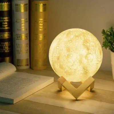 Настольный светильник 3D Луна с аккумулятором Moon Lamp (22721343) - фото 3