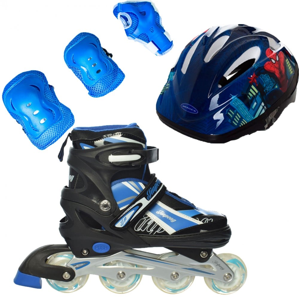 Ролики детские Rider Combo Disney защита и шлем SpiderMan2 р. 39-42 (2T3007E) Ролики детские Rider Combo Disney защита и шлем SpiderMan2 р. 39-42 (2T3007E)